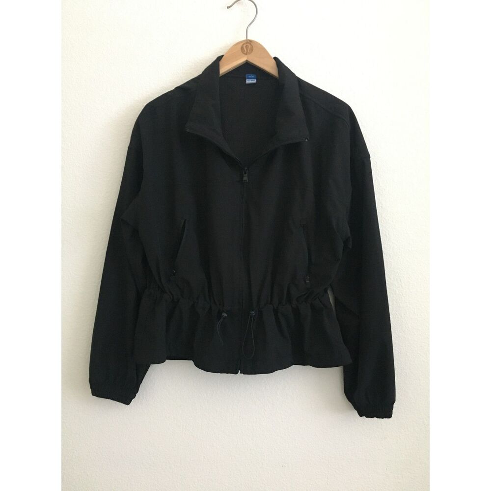 Old Navy StretchTech Women S Black Quick Dry Lightweight Utility Jacket
